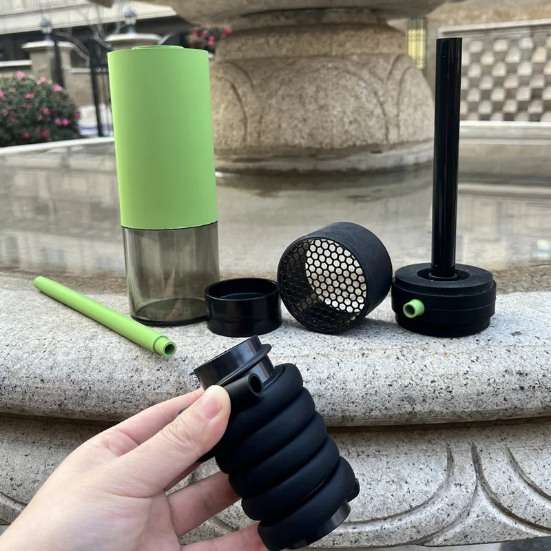 Acrylic&Silicone Hookah Bottle Portable Shisha for Home Car Picnic Beach Travel Chicha Narguile Smoking Accessories