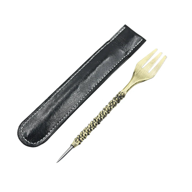 1Pcs Retro Hookah Fork Mace Twist Shape Nargile Sheesha Narguile Chicha Cachimbas Hookah Fork Shisha Accessories Tool