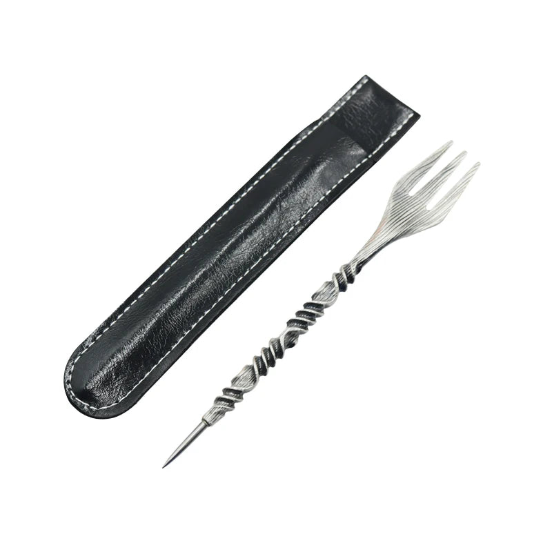 1Pcs Retro Hookah Fork Mace Twist Shape Nargile Sheesha Narguile Chicha Cachimbas Hookah Fork Shisha Accessories Tool