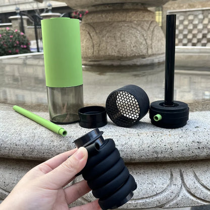 Acrylic&Silicone Hookah Bottle Portable Shisha for Home Car Picnic Beach Travel Chicha Narguile Smoking Accessories