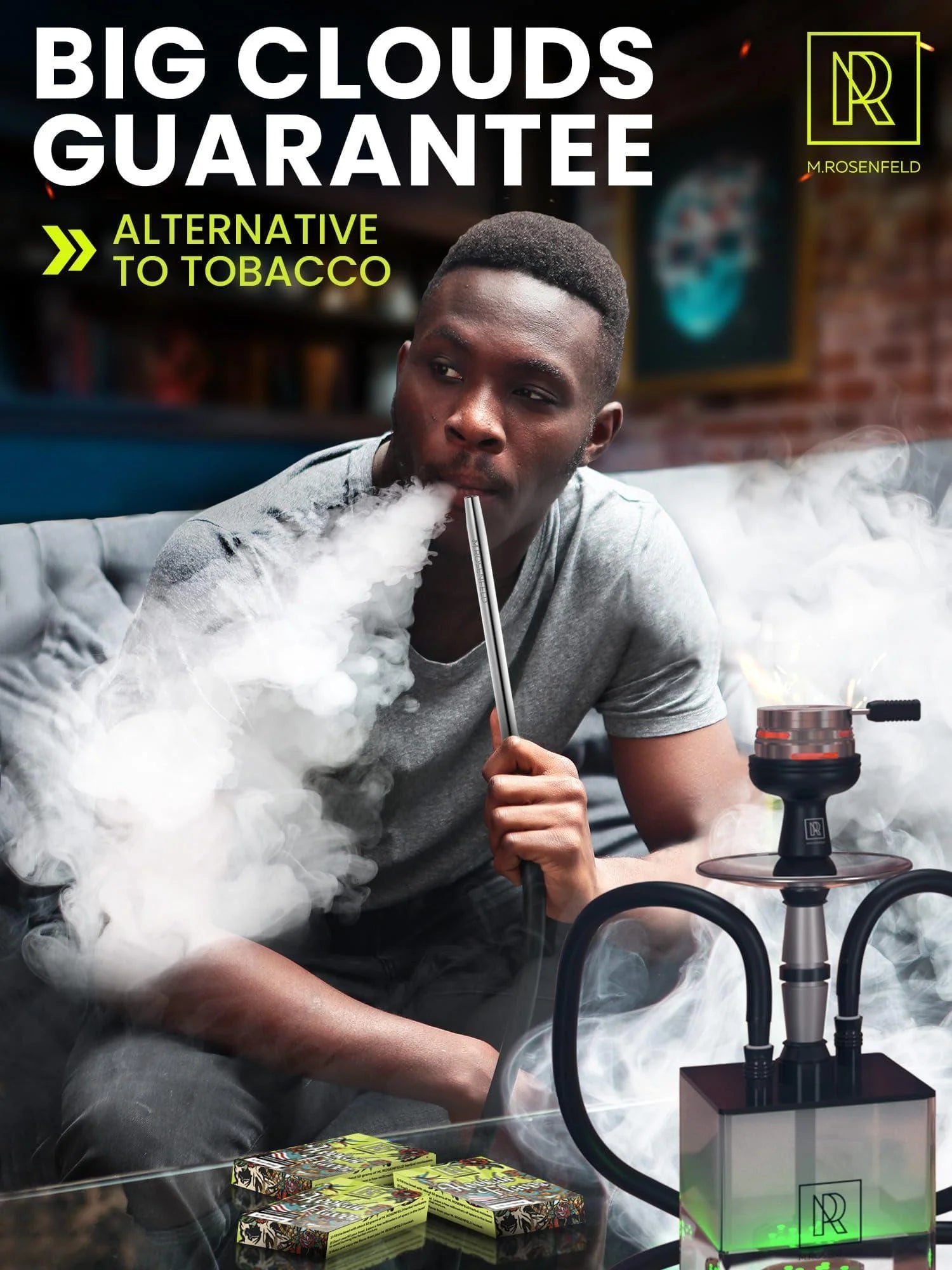 Pleasure Hookah Flavors Set 5 X 50G Non Tobacco Hookah Flavor for Your Hookah Bowl (Sweet Watermelon Double Apple Mango Pineapple Strawberry) Hookah Bundle Pack of 5 Try These Tobacco Free Shisha